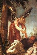 Juan Antonio Escalante An Angel Awakens the Prophet Elijah china oil painting reproduction